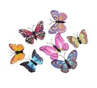 WIIYENA 12Pcs 3D Luminoso Farfalla Parete Ers, Decalcomanie a doppio strato per la decorazione di arte domestica, bagliore nel buio