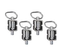 WIIYENA 2/4 chiavistelli per cancelli di rimorchio, saldati, 1,5 cm, montaggio a molla con tubo semplice, bloccaggio sicuro per rimorchi con cassone ribaltabile, parti di ricambio, 4 pezzi