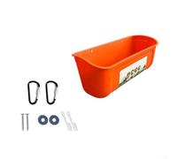 WIIYENA Abbeveratoio d'attaccatura dell'alimentazione del pollo per pollame, bacino d'alimentazione di plastica di grande capacità 29.8X12X12.5cm con installazione versatile per polli, anatre e oche