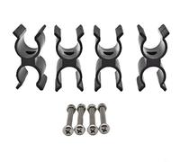 WIIYENA Barca Bimini Top Pole Clips Design Doppio Tubo Supporto Rod Holder Marine Grade Plastica Morsetti di Montaggio Per 22-25mm Diametro 4 Pezzi
