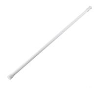 WIIYENA Bastone telescopico in metallo per tende caricato a molla, lunghezza regolabile per uso interno, 30-110 cm, bianco (60-110 cm)