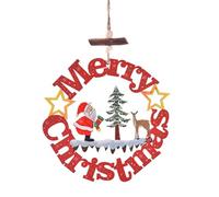 WIIYENA Belle lettere vuote in legno da 15 cm con scritta Merry Christmas Hanging Decoration Pendant Christmas Decorations Indoor Decor Christmas Lights