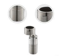 WIIYENA Braccio doccia curvo ad angolo regolabile con testa a sfera girevole a 360°, in acciaio inox 304 per una maggiore durata e resistenza alla ruggine