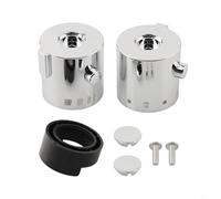 WIIYENA Coppia di manopole termostatiche per doccia, controllo della temperatura, per miscelatore da bagno SMA, in plastica ABS, diametro 40 mm, 24 denti