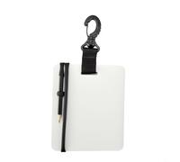 WIIYENA Diving Slate Comunicazione subacquea e registrazione con matita, bordo compatto in PVC, nero (nero L)