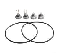 WIIYENA Kit di guarnizioni di ricambio per pompa filtro per sistemi Intex Pool - Set da 5 pezzi con valvole di rilascio aria/sedimenti, O-Rings, per pompe da 2500 gph