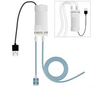 WIIYENA Mini pompa elettrica per acqua, 5 V, autoadescante, alimentata tramite USB, con tubo, per casa, giardino, acquario (3 metri)