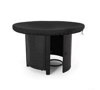 WIIYENA Per braciere da esterno, braciere e griglie rotonde, copertura impermeabile in tessuto Oxford 420D, coulisse regolabile, nero, diametro 80 cm o 100 cm