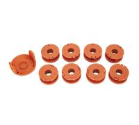 WIIYENA Per Worx Wg150-Wg180 Series Trimmer Bobina Linea di Ricambio, 8+1Pcs 0,2 cm 3,5 m Erba Trimmer Linea Stringa Con Cappuccio Per Wa0010 Wa6531