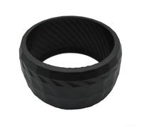 WIIYENA Puleggia in gomma per Worx per robot rasaerba Landroid, ruota anteriore, per S300 (Wr130E), M500 (Wr141E), M500 Plus (Wr165E), riduzione del rumore, 85 x 44 mm, nero