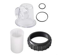 WIIYENA Trasparente per coperchio pre-filtro, setaccio a ventosa, raccordo a vite e O-per guarnizione ad anello per pompa di circolazione della piscina Componenti inserto SPS25SPS50SPS75SPS100 (1 set)