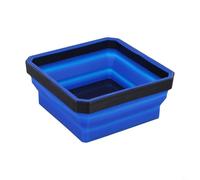 WIIYENA Vassoio magnetico pieghevole in silicone per viti, contenitore per attrezzi pieghevole per organizzare elementi di fissaggio, accessorio per officina salvaspazio (blu)