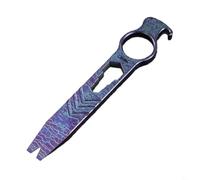 WIIYENA Versatile per EDC Multi-Tool Pry Bar, per cacciavite in metallo e apribottiglie, design elegante e compatto per trasporto tascabile e uso esterno (colore nero)