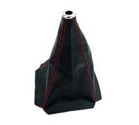 WIJHJET Cuffia Del Cambio Universale In Pelle PU Per Auto Copri Pomello Accessori Ricambio Per Interni Manuali Gear Shifter Manopola(CarbonRed-Line)