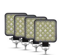 WIJHJET Fari Anteriori Fari LED Barra 42W 48W Faro Lavoro Off Road Per Jeep Camion 4X4 Auto SUV ATV Per Barra(4piece 48W)