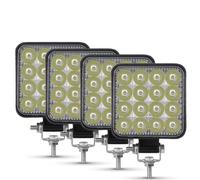 WIJHJET Fari Anteriori Fari LED Barra 42W 48W Faro Lavoro Off Road Per Jeep Camion 4X4 Auto SUV ATV Per Barra(4piece 48W)