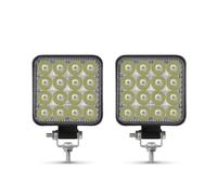 WIJHJET Fari Anteriori Fari LED Barra 42W 48W Faro Lavoro Off Road Per Jeep Camion 4X4 Auto SUV ATV Per Barra(2piece 48W)