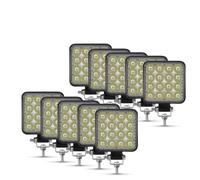 WIJHJET Fari Anteriori Fari LED Barra 42W 48W Faro Lavoro Off Road Per Jeep Camion 4X4 Auto SUV ATV Per Barra(10piece 48W)