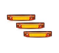 WIJHJET Luce Posizione Posteriore Per Toyota FJ Per Cruiser 2007-2014 3 Pezzi Super Luminosi Ambra/bianco LED Griglia Centrale Luci Di Marcia/posizione Parcheggio/guida 12V