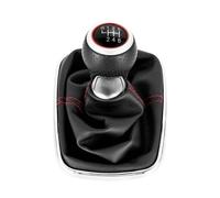 WIJHJET Per 1999-2004 Per Golf 4 IV MK4 R32 Per Bora Per Jetta 12mm 5/6 Velocità Pomello Del Cambio Per Auto Cuffia Copertura Gear Shifter Manopola(Red Line-6 Speed)