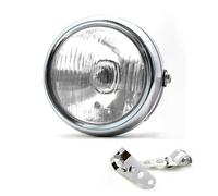 WIJHJET Per Cafe Per Racer CG125 GN125 Faro LED Retro Da 5,75 Pollici Per Moto Rotondo Universale 12 V FANALE ANTERIORE(1pcs-Bracket D)