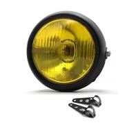 WIJHJET Per Cafe Per Racer CG125 GN125 Faro LED Retro Da 5,75 Pollici Per Moto Rotondo Universale 12 V FANALE ANTERIORE(1pcs-Bracket A)