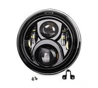 WIJHJET Per CB400 CB750 CB1300 Per Hornet 250 Per VTEC Per FLSTC Per FLHX Per FLSTN Per FLHR Fari Per Moto Da 7 Pollici Lampada LED H4 50W FANALE ANTERIORE(Nero)