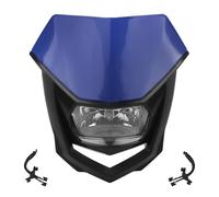 WIJHJET Per CRF Per Suzuki KLX150 WR450 Motocross Faro Universale Per Moto Lampada Alogena Accessori FANALE ANTERIORE(Blue Black)