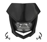 WIJHJET Per CRF Per Suzuki KLX150 WR450 Motocross Faro Universale Per Moto Lampada Alogena Accessori FANALE ANTERIORE(Nero)