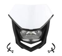 WIJHJET Per CRF Per Suzuki KLX150 WR450 Motocross Faro Universale Per Moto Lampada Alogena Accessori FANALE ANTERIORE(White Black)