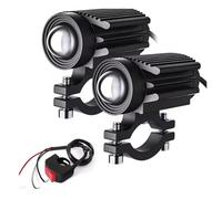 WIJHJET Per Moto Fuoristrada Anteriore Ausiliario 6000lm 6000k/3000k Luci Di Guida A LED Faro Anteriore 60W Luce Per Moto FANALE ANTERIORE(2 Light and 1 Switch)