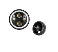 WIJHJET Per Shadow Per VT 600 750 1100 Per VTX 1300 Faro Anteriore A LED Per Moto Da 5 3/4 Pollici (5,75") Con Staffa Di Montaggio FANALE ANTERIORE(Lamp and Housing A)