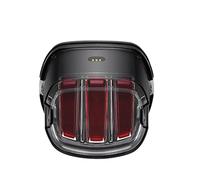 WIJHJET Per Sportster Per Dyna Moto Targa Posteriore Luce A LED Eagle Claw Del Freno Con Indicatore Di Direzione Marcia FANALE ANTERIORE(Black 001)