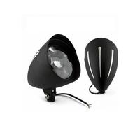 WIJHJET Per Sportster Per Dyna Per Softail Per Bobber Per Chopper Faro Anteriore LED H4 Da 5,75" Per Motocicletta Lampada Frontale Bullet Tri Bar FANALE ANTERIORE(Matte Black CUT LED)
