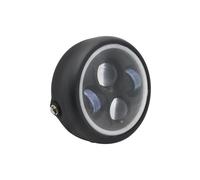 WIJHJET Per Sportster Per Dyna Per Softail Per Street Faro A LED Per Moto Da 6,5 pollici Indicatore Di Direzione DRL Universale,75" H4 FANALE ANTERIORE(Headlight only)