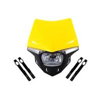 WIJHJET Per XR Per CRF Per MTX Per XLR 250 450 200 Per Bosclea Lampadine LED Universali Per Moto Carenatura Del Faro FANALE ANTERIORE(Giallo)