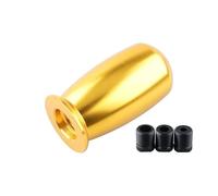 WIJHJET Pomello Del Cambio Universale In Alluminio Da 76 Mm Per Auto Leva Manuale Con Adattatori Gear Shifter Manopola(Golden)