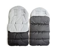 WIKEA Sacco a pelo per passeggino 3 in 1 universale annesso Tappetino Coprigambe Coprigambe Passeggino Sacco da stuoia Impermeabile Antivento Resistente al freddo Staccabile (GRIGIO)