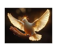 WIKEO Gesù Cristo quadri Immagini di animali di Cristo Murale Su Tela Poster E Stampe Immagini di Arte Della Parete -per Soggiorno Camera Letto Ufficio(Bianco 62)-30x40cm Non incorniciato