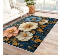 WIKEO Tappeto Moderno e Morbido per Soggiorno a Pelo Corto Lavabile Tappeto francese astratto per ufficio, sala da pranzo, bagno, Antiscivolo Facile da Pulire(Viola 2)-120x180cm