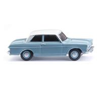 Wiking 020204 H0 Auto modello Ford Taunus 12M - blu pastello con tetto bianco