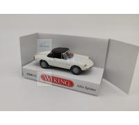 Wiking 020602 - Alfa Romeo spider ''Duetto'' bianca 1966 con capote nera Scala H
