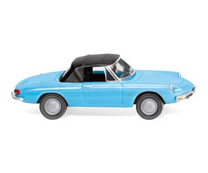 WIKING 020604 Alfa Romeo Spider Duetto capote chiusa1966 colore azzurro HO 1:87