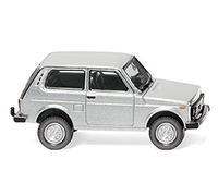 Wiking 020803 H0 Lada Niva fuoristrada chiuso traccia argento metallizzato HO 1:87 Nessun giocattolo!