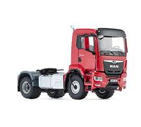 WIKING 077653 MAN TGS 18.510 4x4 BL Autocarro a 2 Assi, 1:32, Metallo e Plastica, Da 14 Anni in Su, Sistema di Controllo della Pressione degli Pneumatici, Griglia del Radiatore Apribile, Rosso