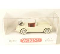 WIKING 81805 MG A Roadster - Bianco Perlato, Ho, Nuovo 2023
