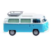 Wiking 31504 0 H0 Auto modello Volkswagen T2 autobus da campeggio, blu ghiaccio