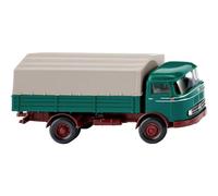 Wiking 43403 0 H0 Camion modello Mercedes Benz LP 321 Pritschen-Truck, verde op