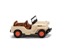 Wiking H0 001001 - Willys Jeep CJ-3A - Avorio Beige Nuovo