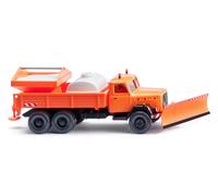 Wiking H0 064609 - Servizio Invernale Comunale - Camion Pritsche (Magirus) Nuovo